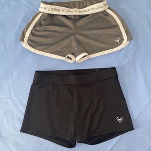 2) EUC!! Justice Athletic Shorts